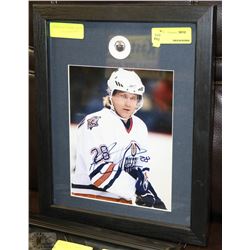 PATRICK THORESEN AUTOGRAPHED AND FRAMED OILERS