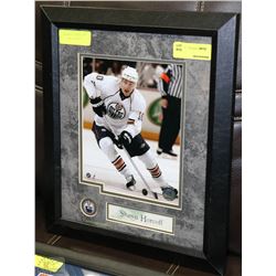 SHAWN HORCOFF FRAMED OILERS PHOTO