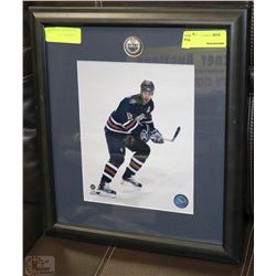 ETHAN MOREAU FRAMED OILERS PHOTO