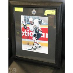 GEORGE LARAQUE FRAMED OILERS PHOTO
