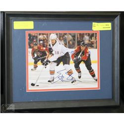 ETHAN MOREAU AUTOGRAPHED AND FRAMED OILERS