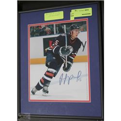 JOFFREY LUPUL AUTOGRAPHED AND FRAMED OILERS PHOTO