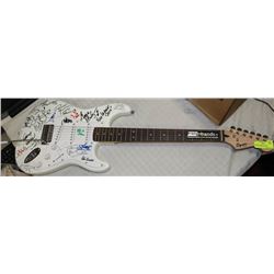SQUIRE FENDER BULLETSTRAT GUITAR SIGNED BY ARTISTS