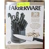 Image 1 : FARBERWARE 20 PIECES CUTLERY SET WITH CHEF KNIFE,