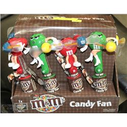 12PK M&M'S CANDY FANS
