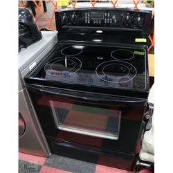 WHIRLPOOL CERAMIC TOP STOVE 30" WITH ACCUBAKE &