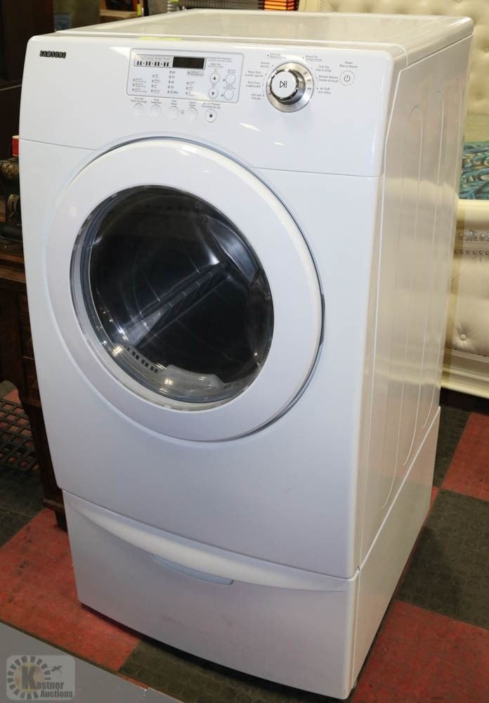 SAMSUNG FRONT LOADER DRYER WITH DRAWER PEDESTAL