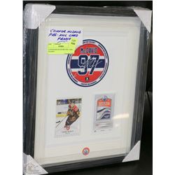 CONNOR MCDAVID PRE-NHL CARD FRAMED