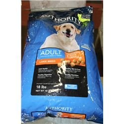 AUTHORITY  DOG FOOD 18LBS ADULT LARGE BREED