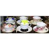 Image 1 : 6 BONE CHINA TEA CUP SETS