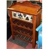 Image 1 : SOLID HARDWOOD WINE CABINET