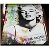 Image 1 : MARILYN MONROE ON CANVAS  16" X 12 "