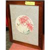 Image 1 : FRAMED CHINESE PAINTING OF BIRD AND FLOWER ON SILK