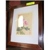 Image 1 : FRAMED CHINESE PAINTING OF BIRD AND FLOWER ON SILK
