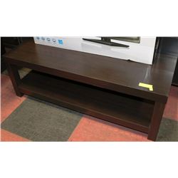 DARK BROWN/BLACK COFFEE TABLE 42"X16"