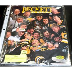MARIO LEMIEUX SIGNED BECKETT MAGAZINE