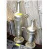Image 1 : PAIR OF SILVER LEAF VASES DESIGNER SERIES WITH