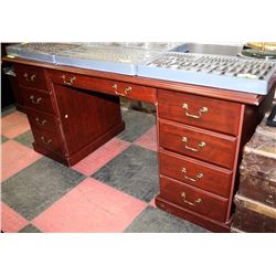 MATCHING OFFICE DESK W/ 2 BOOKCASE/SHELVING UNITS