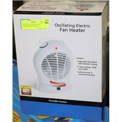 OSCILLATING ELECTRIC FAN HEATER WITH TWO HEAT