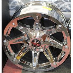 NEW 17" MONSTER CHROME WHEEL