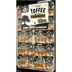 TRAY OF ROASTED HAZLENUT FLAVOURED TOFFEE