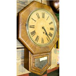 ANTIQUE ANSONIA CLOCK CO. WALL CLOCK W/PENDULUM