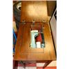 Image 1 : SINGER SEWING MACHINE MODEL B 1969 IN CABINET