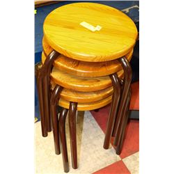 STACK OF 5 STOOLS