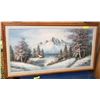 Image 1 : WINTER SCENE BY LOCAL ARTIST PAINTING