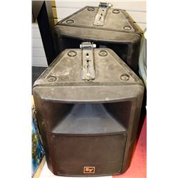 2 EV MONITORS/SPEAKERS