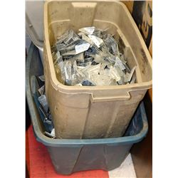 2 TOTES OF FRAMING BRACKETS