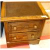 Image 1 : VINTAGE HARDWOOD NIGHT STAND WITH SHIPS