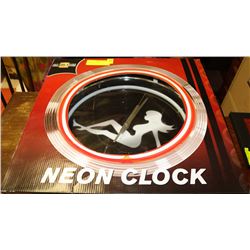 ON THE EDGE NEON CLOCK