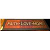 Image 1 : CANVAS PRINT OF FAITH, LOVE, HOPE