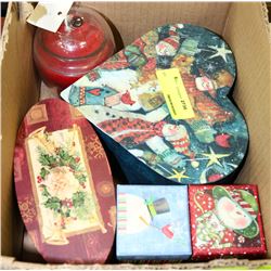ASSORTED BOXED CHRISTMAS CANDLE SETS