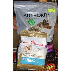 2  BAGS OF DOG FOOD INCL AUTHORITY AND ROYAL