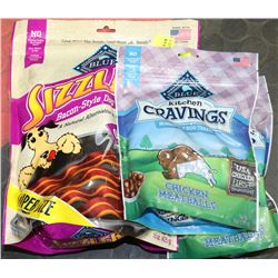 LOT OF 3 BAGS OF BLUE BUFFALO  DOG TREATS