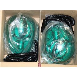 2 REVOLVING GREEN MAGNETIC ROOF LIGHTS