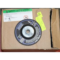 CASE OF 20 CUTTING DISKS DEPRESSED CENTER 4-1/2"