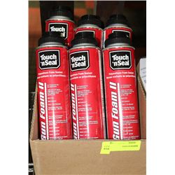 CASE OF 6 TOUCH AND SEAL POLYURETHANE FOAM