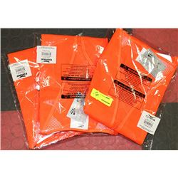 GROUP OF 3 SIZE XL SAFETY VESTS