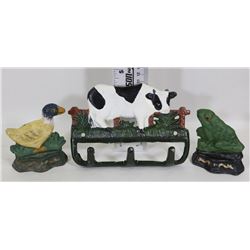 CAST IRON COW WALL HANGER 7" X 5"