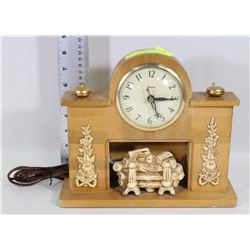 VINTAGE UNITED CLOCK CO. FIREPLACE MANTLE CLOCK