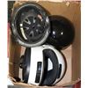 Image 1 : BOX OF HELMETS INCL MOTORCYCLE YOUTH SM/M,