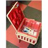 Image 1 : VINTAGE STANDING SEWING BOX WITH CONTENTS
