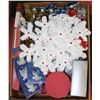 Image 1 : XL FLAT OF NEW CHRISTMAS DECORATIONS , SNOWFLAKES,