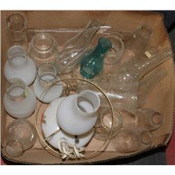 CANDLE LIGHT LANTERN WITH ASSORTED GLOBES