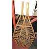Image 1 : PAIR OF VINTAGE SNOWSHOES CAT GUT DESIGN.