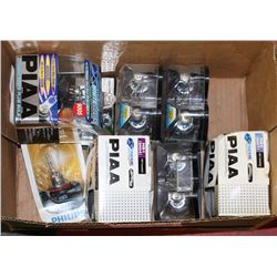 BOX W/12 NEW AUTO HEAD LIGHTS XENON,