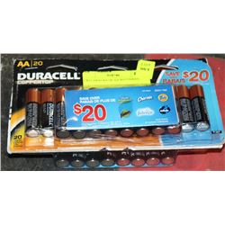 TWO 20PACKS OF AA BATTERIES